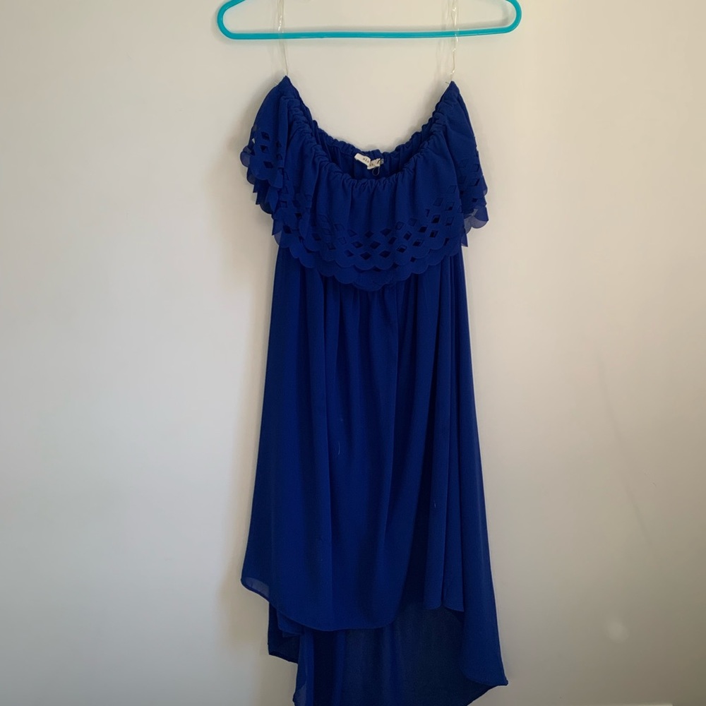 Hi Low Strapless Dress